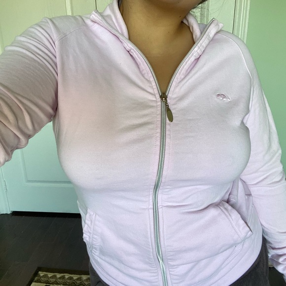 Vintage baby pink roots zip up - Picture 2 of 9